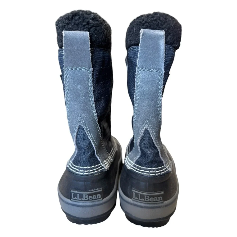 LL Bean Men's Blue Nylon Removable Lined Water Resistant‎ Duck Boots Size 7M